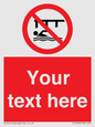 PL7408: Custom Do not swim in the vicinity of piers