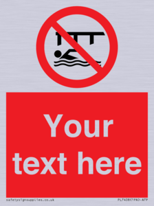 PL7408: Custom Do not swim in the vicinity of piers
