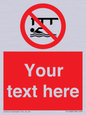 PL7408: Custom Do not swim in the vicinity of piers