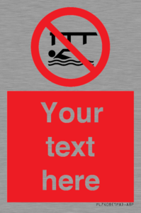 PL7408: Custom Do not swim in the vicinity of piers