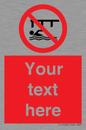 PL7408: Custom Do not swim in the vicinity of piers