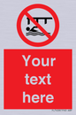 PL7408: Custom Do not swim in the vicinity of piers