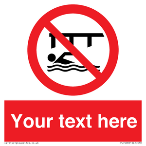 PL7408: Custom Do not swim in the vicinity of piers