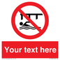 PL7408: Custom Do not swim in the vicinity of piers