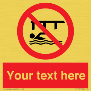 PL7408: Custom Do not swim in the vicinity of piers