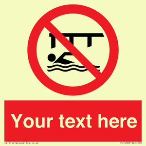 PL7408: Custom Do not swim in the vicinity of piers