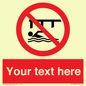 PL7408: Custom Do not swim in the vicinity of piers