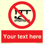 PL7408: Custom Do not swim in the vicinity of piers