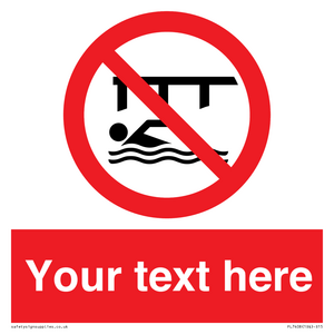 PL7408: Custom Do not swim in the vicinity of piers
