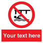 PL7408: Custom Do not swim in the vicinity of piers