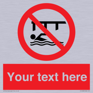PL7408: Custom Do not swim in the vicinity of piers