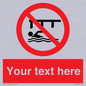 PL7408: Custom Do not swim in the vicinity of piers
