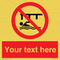 PL7408: Custom Do not swim in the vicinity of piers