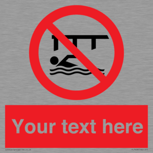 PL7408: Custom Do not swim in the vicinity of piers