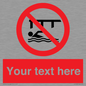 PL7408: Custom Do not swim in the vicinity of piers