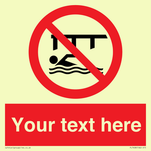 PL7408: Custom Do not swim in the vicinity of piers
