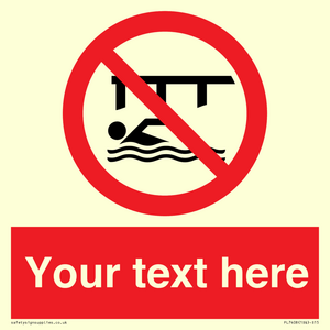 PL7408: Custom Do not swim in the vicinity of piers