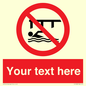PL7408: Custom Do not swim in the vicinity of piers