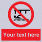 PL7408: Custom Do not swim in the vicinity of piers