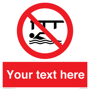PL7408: Custom Do not swim in the vicinity of piers