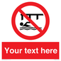 PL7408: Custom Do not swim in the vicinity of piers