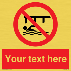 PL7408: Custom Do not swim in the vicinity of piers