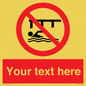 PL7408: Custom Do not swim in the vicinity of piers