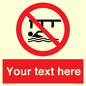 PL7408: Custom Do not swim in the vicinity of piers