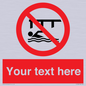PL7408: Custom Do not swim in the vicinity of piers
