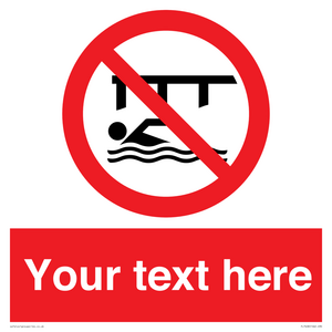 PL7408: Custom Do not swim in the vicinity of piers