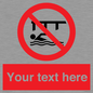 PL7408: Custom Do not swim in the vicinity of piers