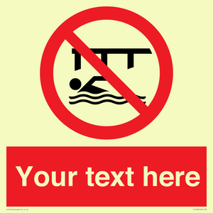 PL7408: Custom Do not swim in the vicinity of piers