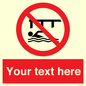 PL7408: Custom Do not swim in the vicinity of piers