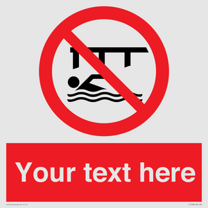 PL7408: Custom Do not swim in the vicinity of piers