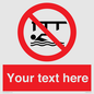 PL7408: Custom Do not swim in the vicinity of piers