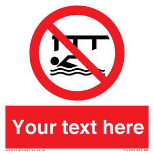 PL7408: Custom Do not swim in the vicinity of piers