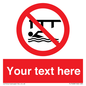 PL7408: Custom Do not swim in the vicinity of piers