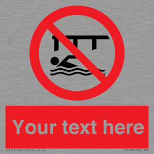 PL7408: Custom Do not swim in the vicinity of piers