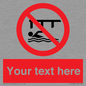 PL7408: Custom Do not swim in the vicinity of piers