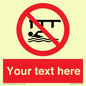 PL7408: Custom Do not swim in the vicinity of piers