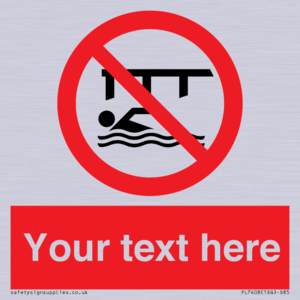 PL7408: Custom Do not swim in the vicinity of piers