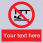 PL7408: Custom Do not swim in the vicinity of piers
