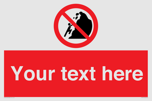 PL7411: Custom No climbing of cliffs