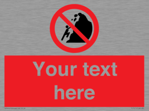 PL7411: Custom No climbing of cliffs