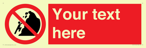 PL7411: Custom No climbing of cliffs