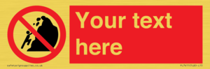 PL7411: Custom No climbing of cliffs