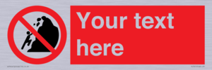 PL7411: Custom No climbing of cliffs