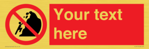 PL7411: Custom No climbing of cliffs