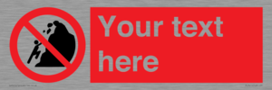 PL7411: Custom No climbing of cliffs