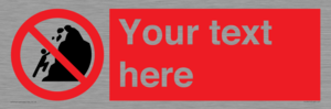 PL7411: Custom No climbing of cliffs
